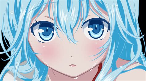 Fondos De Pantalla Ilustración Anime Chicas Anime Ojos Azules Obra De Arte Denpa Onna A