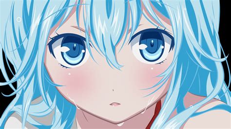 Fondos De Pantalla Ilustración Anime Chicas Anime Ojos Azules