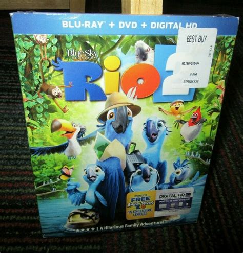 Rio 2 Blu Ray Dvd Digital Uv Animated Movie Welcome To The Jungle