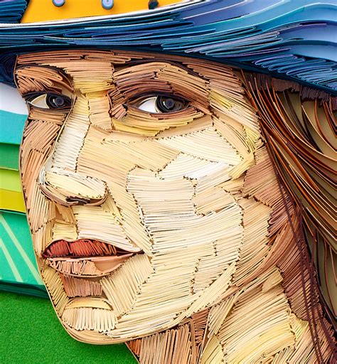 New Densely Quilled Color Blocks Reveal Powerful Portraits Of Women By