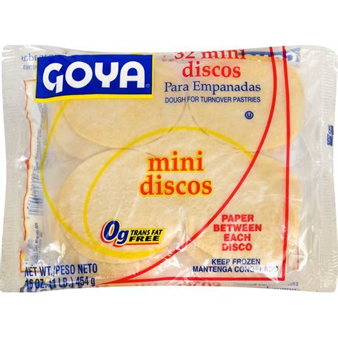 Goya Empanada Discos Dough For Turnover Pastries Mini 16 Oz Delivery