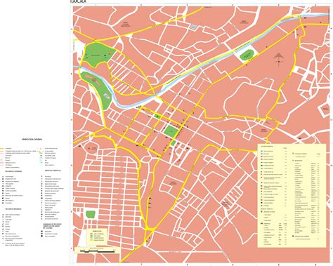 Todos os hotéis de tlaxcala. Mapa de la ciudad de Tlaxcala - Tamaño completo