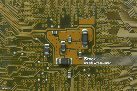 Close Up Of The Blue Circuit Board Stock Photo Download Image Now