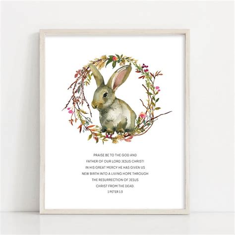 Scripture Printable Silly Rabbit Easter Is For Jesus Printable Easter