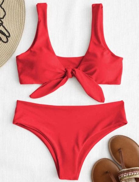 Red Knot Bikini Bathing Suit Gabi Swimwear