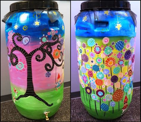 Contents how does a rain barrel system work? Rain Barrel Art | Rain barrel, Soil and water conservation ...
