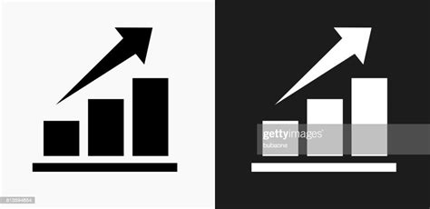 Stock Market Icon On Black And White Vector Backgrounds High Res Vector