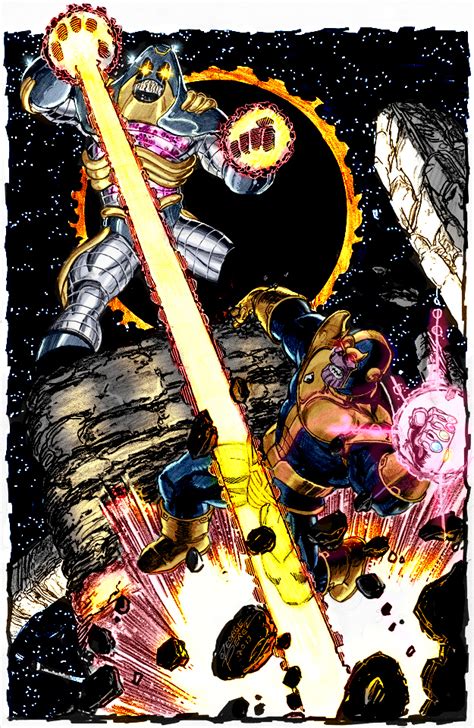 Thanos Vs Antimonitor By G Perez By Namorsubmariner On Deviantart