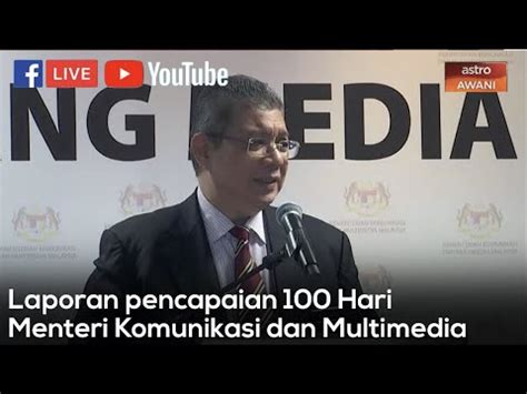 Instagram @bernamanewschannel facebook @bernamanewschannel twitter @bernamanewsch linkedin @bernamanewschannel. Sidang media laporan pencapaian 100 Hari Menteri ...