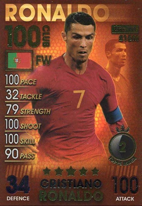 Football Cards 2019 Portugal Match Attax 101 Cristiano Ronaldo