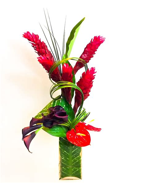Modern Tropical Floral Arrangement Designed By Steven Bowles Creative
