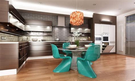 Interior Design Kitchen Chairs Table Chandelier Hd Wallpaper