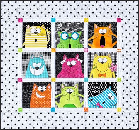 Amy Bradley Designs Cats Quilt Pattern Etsy