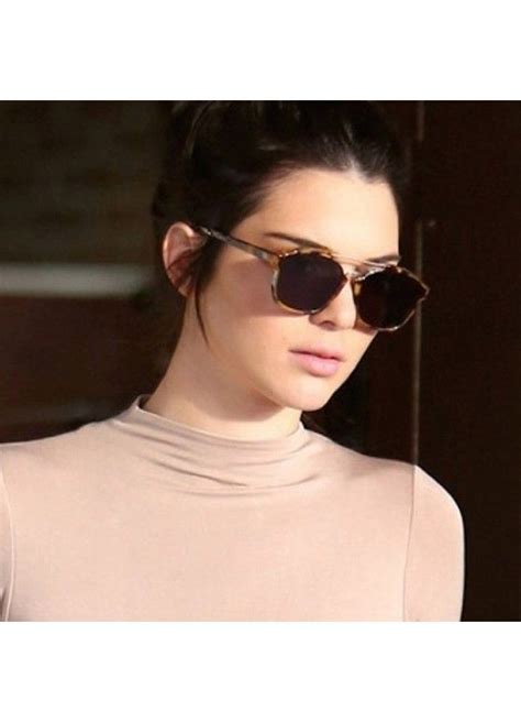 Kendall Jenner Style Flat Lens Color Mirror Sunglasses Round Sunglasses Mirrored Sunglasses