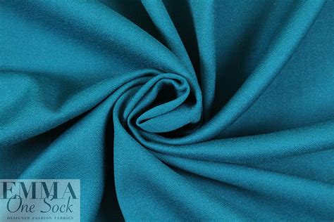 100 Wool Crepe Teal From