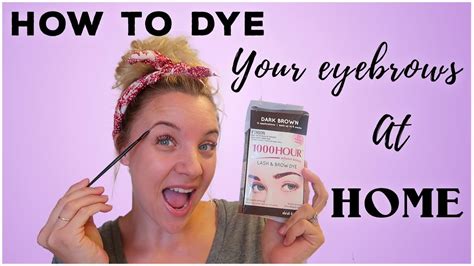 How To Dye Your Eyebrows At Home Youtube