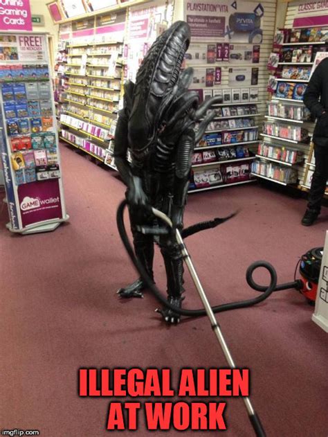 Vacuuming Alien Imgflip