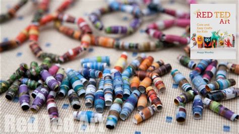 How To Make Paper Beads From Magazines Youtube