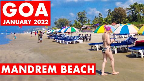 Goa Vlog Mandrem Beach January 2022 Famous Russian Beach North Goa Arambol Beach