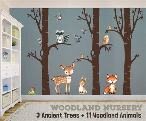 Woodland Nursery Wall Stickers 1280x1066 Wallpaper