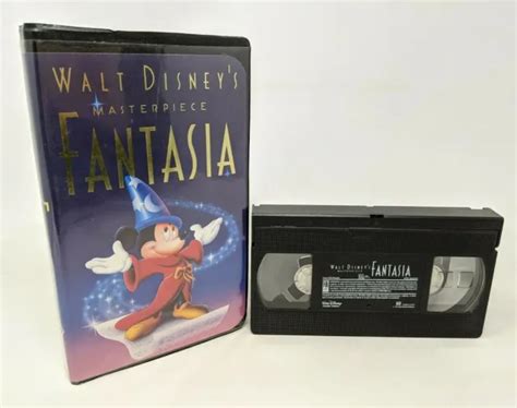 WALT DISNEY HOME Video Masterpiece Fantasia VHS Tape 1132 Mickey Mouse