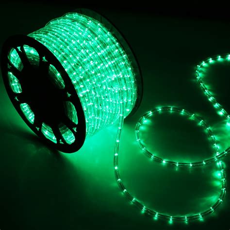 150 Green Led Rope Light Home Outdoor Christmas