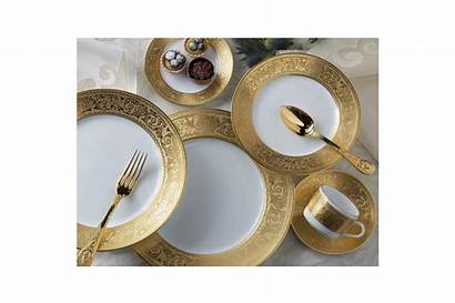 Dinnerware Versailles Mottahedeh China Fine Gold Setting