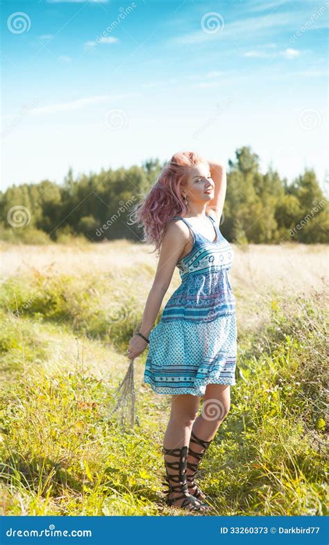 Beautiful Woman Outdoor Stock Image Image Of Hair Lifestyle 33260373