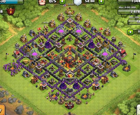 Top Clash Of Clans Town Hall Level Defense Base Design Good