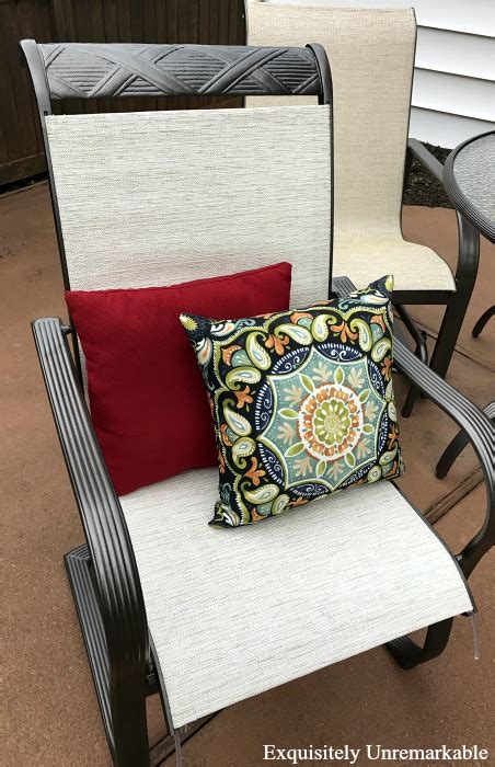 Outdoor Makeover How To Replace Patio Furniture Slings Exquisitely