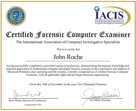 Certifications Digital Forensics Corporation Digital Forensics Corporation