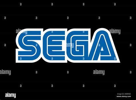 Sega Logo Black Background Stock Photo Alamy