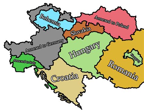 After The Collapse Of The Holy Austrian Empire A Sequel Map To My
