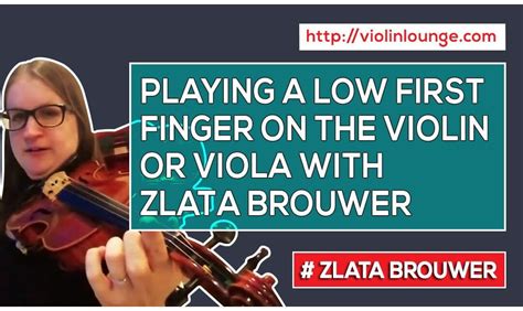 How To Play A Low First Finger On The Violin Or Viola Ie B Flat