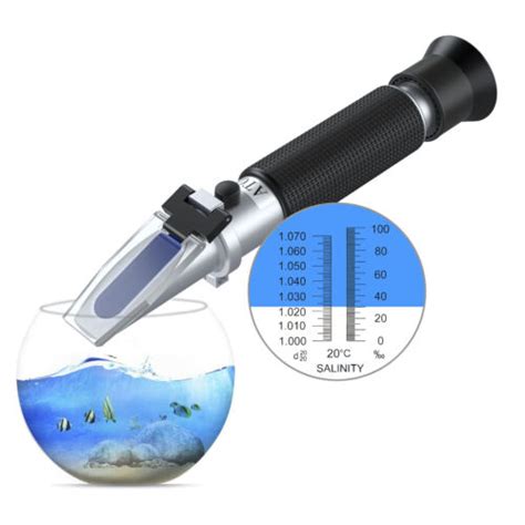 Salinit T Refraktometer Messger T Schwerkraft Atc F R Aquarium