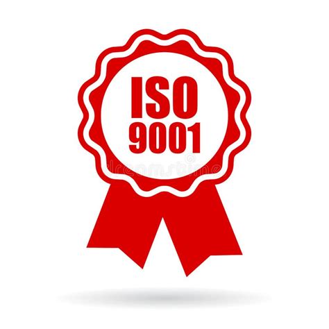 Iso 9001 Certified Icon Stock Vector Illustration Of Imprint 80571264