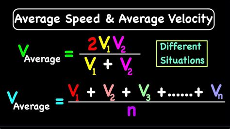 Speed And Velocity Formula