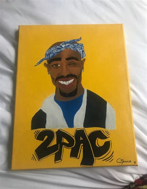 Tupac Shakur 2pac Tupac Art 11x14 Canvas Mini Drawings Breaking