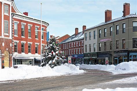 Snow In Downtown Portsmouth Photograph By Eric Gendron Fine Art America