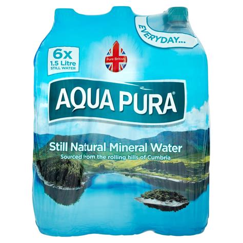Aqua Pura Natural Min Still Water 6x15l Tesco Groceries