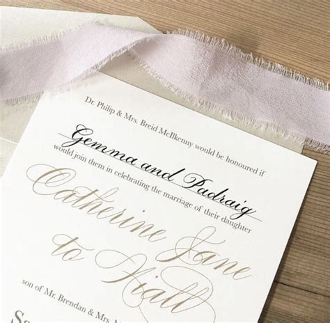 Classic Invitations With Personalized Guest Names Hand Written In