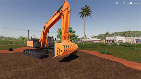 Fs19 Screen Bucket For Hitachi Excavators V06 Farming Simulator 19