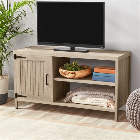 Mainstays Farmhouse Tv Stand For Tvs Up To 50 Rustic Gray