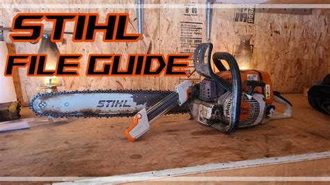 Sharpening A Chainsaw Using The Stihl File Guide Youtube
