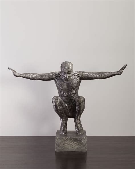 The Phillips Collection Squatting Man Sculpture Horchow
