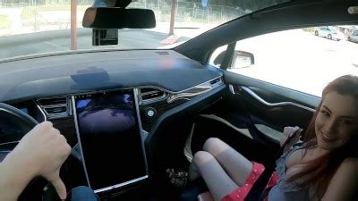 Tinder Date Cums In Me In A Tesla On Autopilot Free Blowjob Sex Video Mobile Porno