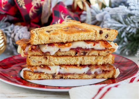 Cranberry Bacon Brie Grilled Cheese Martins Famous Potato Rolls And