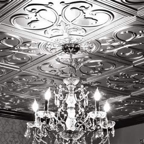 Ceilume stratford panels are formed from a thin sheet of vinyl that is only 0.013 in. faux tin ceiling tiles menards | Faux tin ceiling tiles ...
