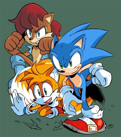 Sonic Sally Y Tails Sonic The Hedgehog Shadow The Hedgehog Archie