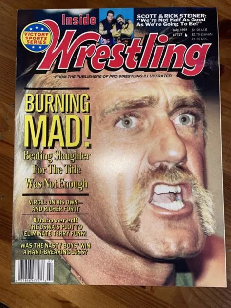 Inside Wrestling Magazine July 1991 Hulk Hogan “burning Mad” Cover Wwe